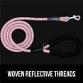 thumbnail image 5 of GORILLA GRIP Dog Leash, Heavy Duty Reflective Rope Leashes with Waste Bag Dispenser, 6 1/2 FT Pink, 5 of 9