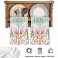 thumbnail image 5 of Easter Kitchen Towels Set of 1, Spring Rabbit Ear Eggs Floral Green Wooden Grain Absorbent Dish Towels for Kitchen, Microfiber Hand Towel, Quick Drying Tea Towel for Cleaning Decorative Dishcloths, 5 of 7