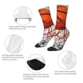 thumbnail image 3 of Hirioo Basketball Shot Pattern Adult Middle Tube Socks Breathable Sock Non-Pilling,Contrasting Color Design, 3 of 6