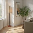 thumbnail image 6 of Adesso Trudy 62" Pull Chain Walnut Wood & Metal Floor Lamp with Textured Fabric Shade, 6 of 9