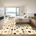 thumbnail image 3 of ODIKA 3'x5' Machine Washable Non-Slip Area Rug, Geometric Beige High Traffic Rug with Pad, Beige, 1043491, 3 of 8