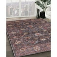 thumbnail image 2 of Ahgly Company Indoor Rectangle Mid-Century Modern Rose Purple Oriental Area Rugs, 7' x 10', 2 of 6