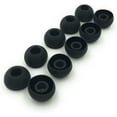 thumbnail image 3 of 10 Pairs Large Black Silicone Replacement Earbuds Ear Buds Tips Covers, 3 of 3