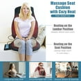 thumbnail image 4 of Costway Massage Seat Cushion Back Massager w/ Heat & 6 Vibration Motors for Home, 4 of 10