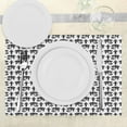 thumbnail image 3 of Ambesonne Egyptian Place Mats Set of 4, Hieroglyphic Pattern, Standard Size, Black and White, 3 of 6