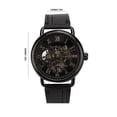 thumbnail image 5 of Reloj mecánico automático, reloj de pulsera mecánico impermeable para hombres, reloj de pulsera de acero inoxidable y cuero de cuerda manual.(1#) Ecomeon no, 5 of 5