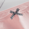 thumbnail image 5 of Fulorrnie Womens Cotton Panties Seamless Underwear Breathable Briefs Wide Comfort Waistband Bow Detail, Pink, M, 5 of 6