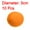 Orange, variant on Wool Felt Balls Beads Woolen Fabric 3cm 30mm White for Home Crafts 10Pcs