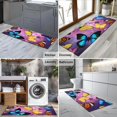 thumbnail image 2 of Purple Yellow Blue Butterfly Pattern Kitchen Rug Mat,Kitchen Runner Rugs Non Skid Washable,Decorative Kitchen Floor Mats for Kitchen,Sink,Laundry,17"X47", 2 of 5