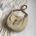 thumbnail image 2 of Bolso Hombro Tejido Paja para Mujer Playa Verano Con (beige), 2 of 5