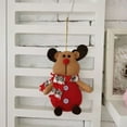 thumbnail image 4 of chaungfeng Plush Dolls Christmas Ornaments, 2.7x5.9 Inch Santa Claus Elk Deer Snowman Pendant, for Xmas Tree Holiday Party Decoration Backpack Keychain Christmas Gifts, 4 of 6