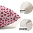 thumbnail image 3 of Hot Pink Cream Pillow Covers 12x20 Set of 2 Boho Design Polka Dot Throw Pillows Modern Brush Strokes Print Decorative Outdoor Pillowcase Lumbar Cushion Cover Linen Pillow Case for Home Sofa Couch Bed, 3 of 6