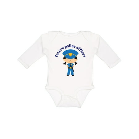 

Inktastic Future Police Officer Girls Law Enforcement Gift Baby Girl Long Sleeve Bodysuit