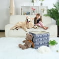 thumbnail image 2 of PiccoCasa Home Foldable Linen Storage Bin, Square Cube Box Organizer, Blue Elephant, 2 of 6