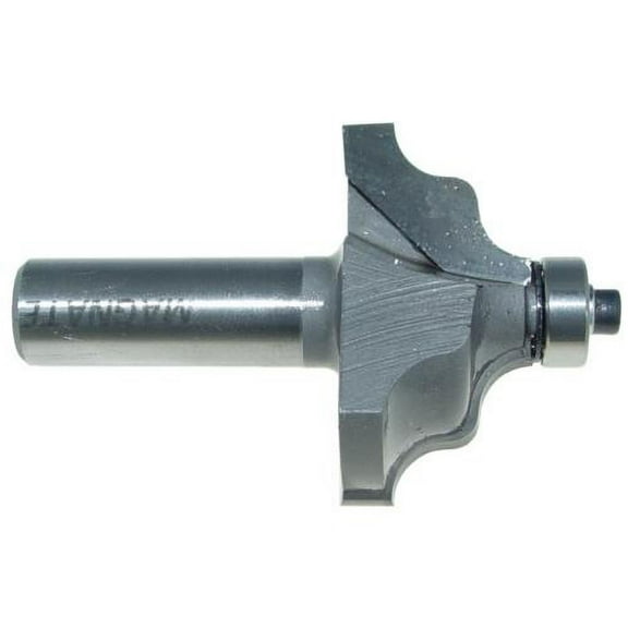 Magnate 3906 Wavy Edge Router Bit - 7/8" Cutting Height, 1/2" Shank Diameter, 2-3/4" Overall Length, 1/4" Radius, 1-3/4" Overall Diameter