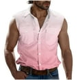 thumbnail image 2 of Njagoc3 Mens Denim Sleeveless Shirt, Lightweight, Durable for Summer Outdoor Work & Casual Gatherings, 2 of 6