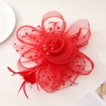 thumbnail image 5 of 2pcs European and American Retro Mesh Hair Accessories Bridal Hair Accessories Feather Pearl Cross-Border Women's Ball Hair Clips, 5 of 7