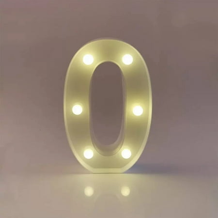 

DraggmePartty Numbers 0~9 Led Lights Diy Illuminated Night Lights Decoration For Wedding Party Birthday Valentine S Day