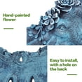 thumbnail image 4 of Sungmor Estatua de Maceta con Cabeza de Elefante, Maceta de Resina Premium y Suculenta Pintada a Mano, Maceta Colgante de Pared con Cerca de Barandilla, Adorno Decorativo de Jardín para Arte de Pared, 4 of 8
