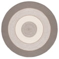thumbnail image 2 of Safavieh Braided Jay Geometric Reversible Area Rug, Dark Gray/Gray, 5' x 5' Round, 2 of 7