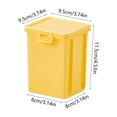 thumbnail image 2 of Tepsmf Macaron Color Rectangular Storage Box with Lid Desktop Plastic Small Organizer Container for Pens Crafts Desk Supplies, 2 of 6