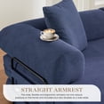 thumbnail image 6 of Timbernest 78.5" Sofa Bed, 4 in 1 Convertible Sofa bed, Corduroy Boneless Floor Sleeper Sofa, Blue, 6 of 14