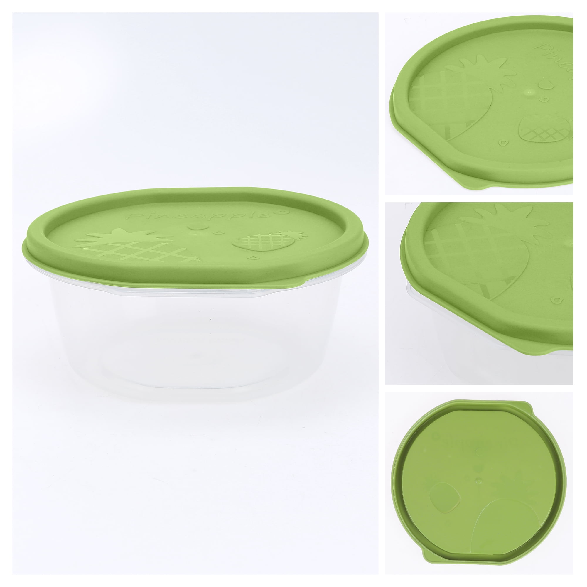 Unique Bargains 12 Pack Plastic Food Storage Containers Meal Prep Containers Medium Oval