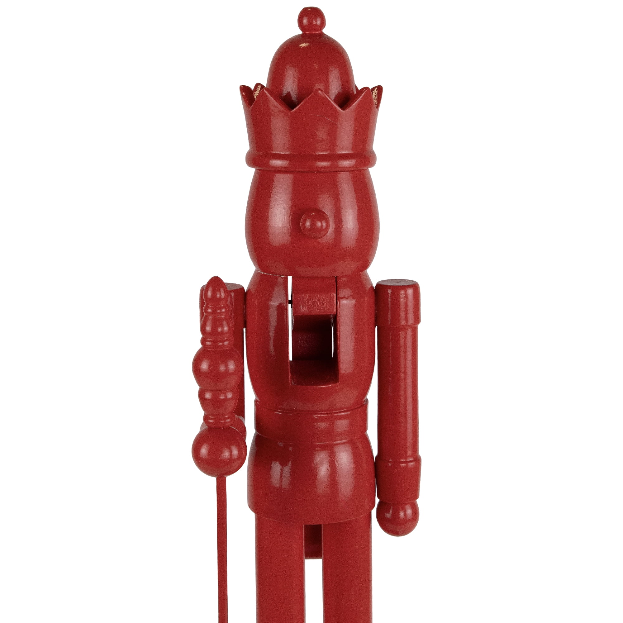 Northlight Nutcracker King with Crown and Scepter Standing Christmas Figure - 15" - Red