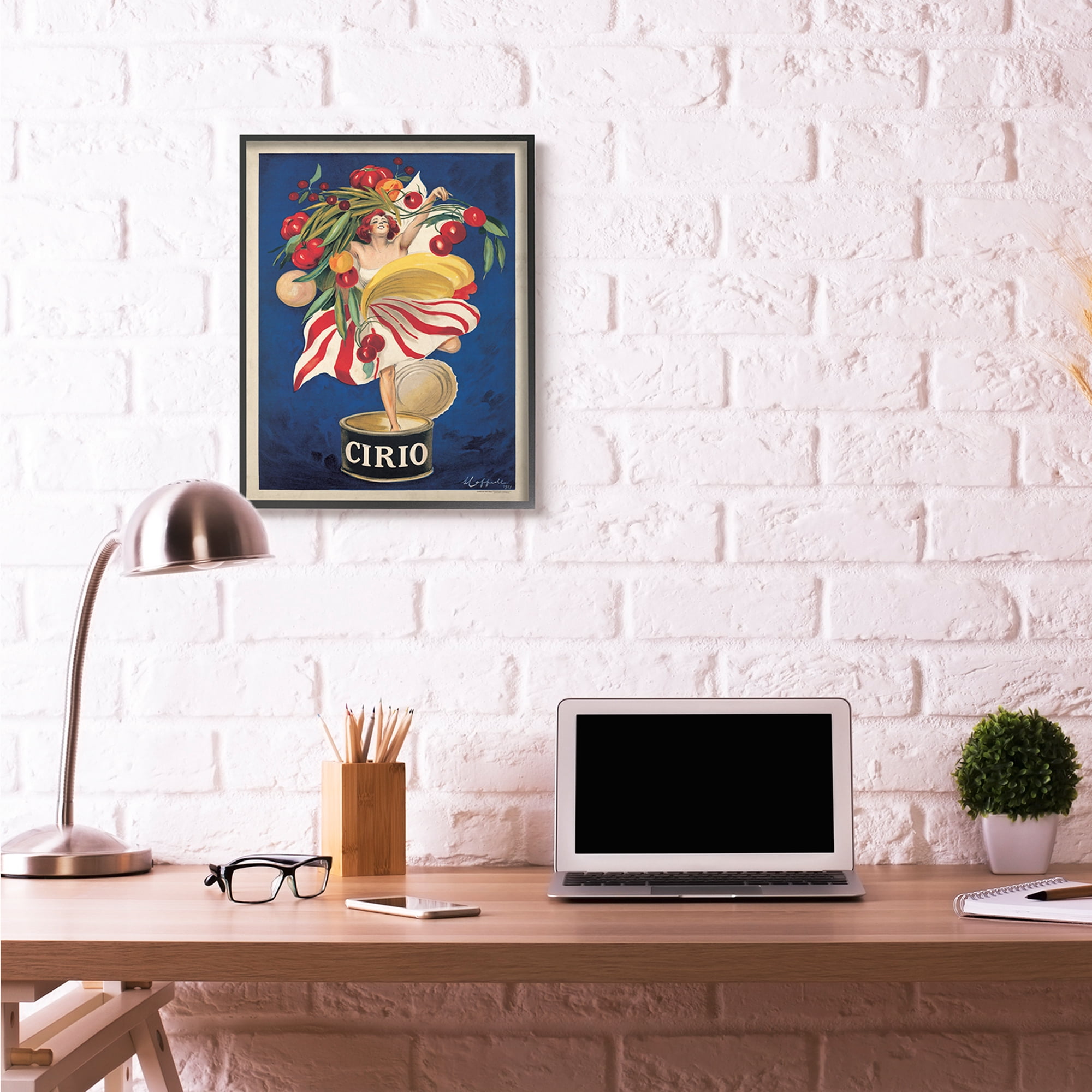 Stupell Industries Cirio Vintage Poster Food Design Framed Wall Art by Marcello Dudovich