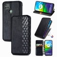 thumbnail image 1 of Étui pour Motorola Moto G9 Power à Rabat Portefeuille à Rabat Magnétique Protecteur - Noir, 1 of 5
