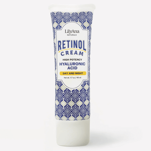 LilyAna Naturals Retinol Cream for Face - Retinol Cream, Anti Aging Cream, Retinol Moisturizer for Face, Wrinkle Cream for Face, 2.5% Retinol Complex,100% Vegan- 1.7oz