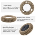 thumbnail image 4 of Exclusivo Mezcla Calming Donut Dog Bed with Non-Slip Bottom, 28 inches Cozy Fluffy Faux Rabbit Fur Round Pet Bed for Medium Dogs, Khaki, 4 of 7