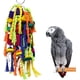 thumbnail image 1 of Juguetes para masticar para loros grandes y pequeños: juguetes para morder en forma de jaula para loros, juguetes de madera para rasgar, para cotorras, cacatúas, loros grises africanos y, 1 of 6