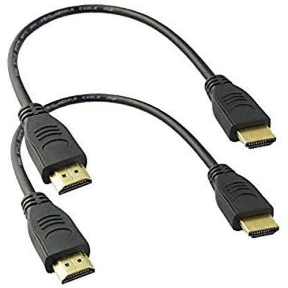MMNNE Câble HDMI 8K 2.1 Lot de 2 8 Pouces 8K Court Câble HDMI 8K 2.1 HDMI Mâle vers Mâle 48 Go, Câble HDMI Ultra Haute Vitesse 8K, 8K@60hz 4K@120hz 144Hz eARC HDR10 4:4:4 HDCP 2.2