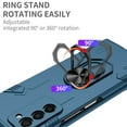 thumbnail image 4 of Galaxy Z Fold 2 Case with 360°Rotate Ring Holder, Allytech Premium Hard PC Scratch Resistant Anti-Drop Viewing Kickstand Folio Foldable Cover for Samsung Galaxy Z Fold 2 5G(2020), Darkblue, 4 of 10