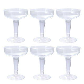 Aosijia Cocktail Glass Set of 2 Swan Glass 6 oz Drinking Glasses