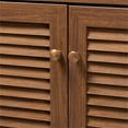thumbnail image 5 of Bowery Hill Wood 5-Shelf and Drawer Shoe Cabinet in Walnut Brown, 5 of 10