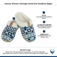 thumbnail image 5 of Isotoner  Heritage Fairisle Knit Hoodback Slipper (Women), 5 of 5