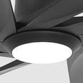 thumbnail image 4 of Parrot Uncle 100" Modern HVLS LED Ceiling Fan with Light and Remote, Windmill Ceiling Fan, 8 Black ABS Blades, DC 6-Speed Reversible Motor, 4 of 6