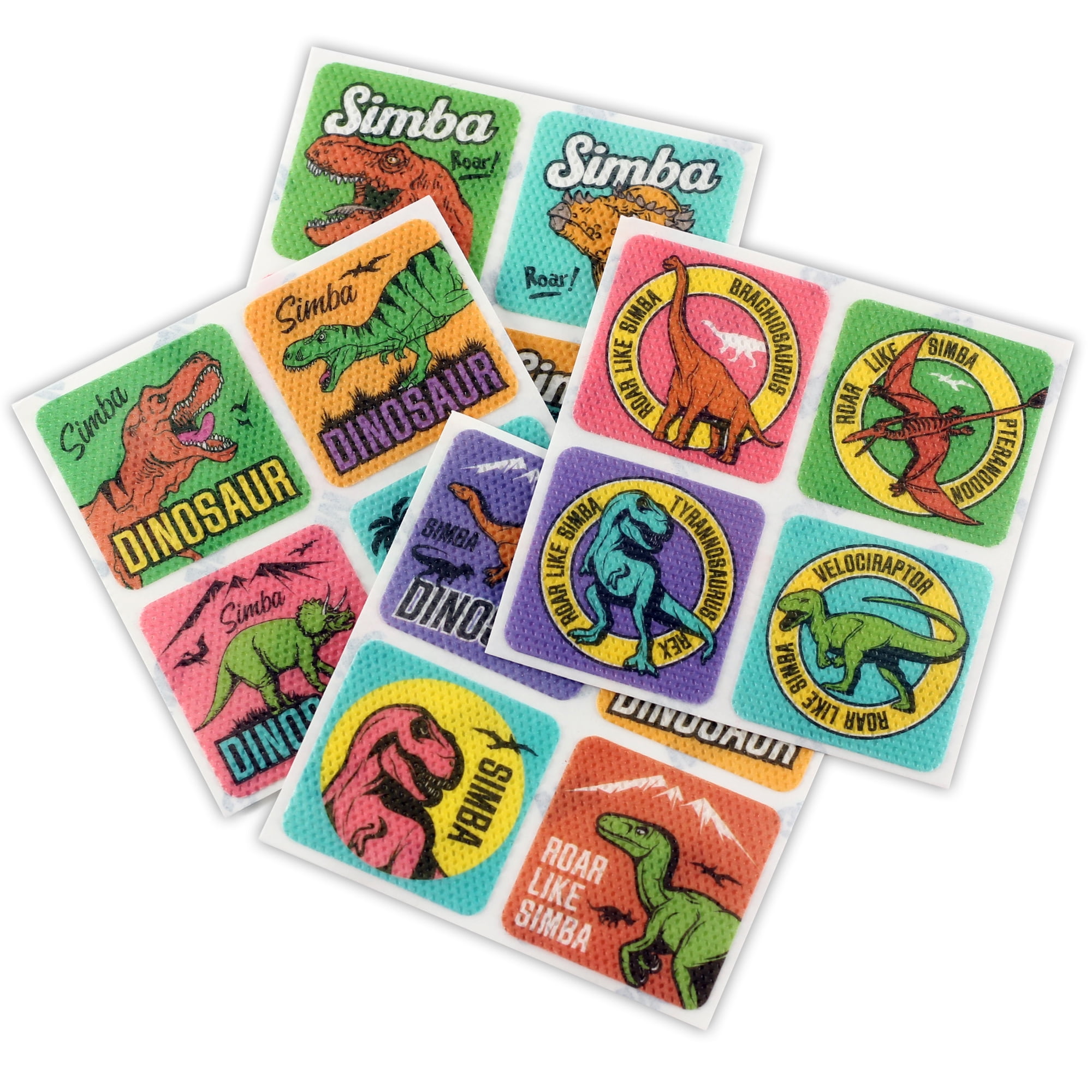 Simba Dinosaur-Themed Lavender and Citronella Mosquito Repellent Stickers / Patches (16 PCS)