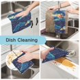 thumbnail image 2 of Kitchen Dish Towels Soft Absorbent Dish Cloths 11"x11" Space Pixel Style 6 Packs, 2 of 9