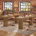 thumbnail image 5 of Tribesigns 70.9" Extra Long Bar Table, Counter Height Pub Table, Kitchen Island, Bistro, Light Brown, 5 of 9