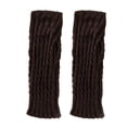 thumbnail image 2 of Womens Solid Color Knitting Wool Half Finger Long Gloves Autumn And Winter Womens Warm Dew Finger Flower Sleeve Short Arm Sleeve Mittens for Women Cold Weather Insulated Gloves Mittens Women Gloves, 2 of 7