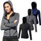 thumbnail image 5 of Chaquetas con capucha y cremallera completa para mujer Sudadera con capucha deportiva Bolsillos de manga larga raglán, 5 of 8