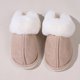 thumbnail image 3 of Zapatillas de algodón de estilo coreano de otoño e invierno para mujer, además de zapatillas de algodón antideslizantes para el hogar con punta peluda de terciopelo para el hogar, 3 of 5