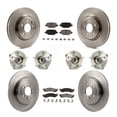 thumbnail image 1 of Transit Auto Front Rear Hub Bearings Assembly Disc Brake Rotors and Ceramic Pads Kit (10Pc) for Car 2010-2012 Ford Taurus SHO - Left Right Side (Driver Passenger) KBB-119412, 1 of 11
