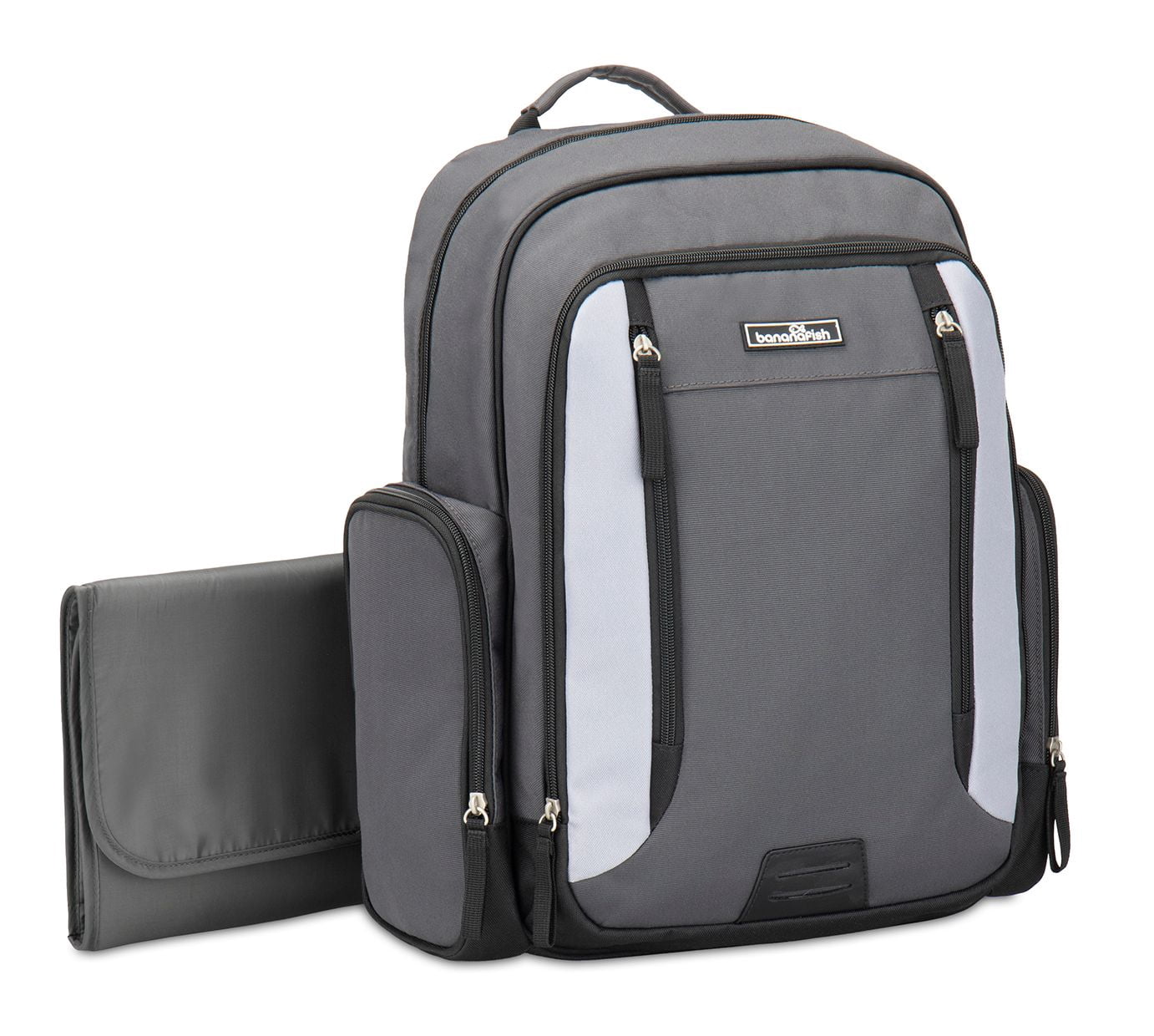 Bananafish Studios Black/Grey Colorblock Backpack Diaper Bag