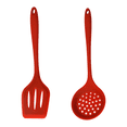 thumbnail image 1 of 2 utensilios grandes - Resistencia al calor - Juego de utensilios de silicona higiénicos de diseño de una sola pieza para mezclar y cocinar, 1 of 5