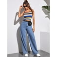 thumbnail image 4 of TralilbeeWomen's High Rise Baggy Jeans Wide Leg Pants, 4 of 6