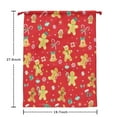 thumbnail image 5 of Christmas Bags Drawstring,Red Christmas Gingerbread Man Pattern Large Xmas Christmas Gift Bags,Reusable for Xmas and New Year Party Favors and Supplies,27.6" X 19.7", 5 of 5